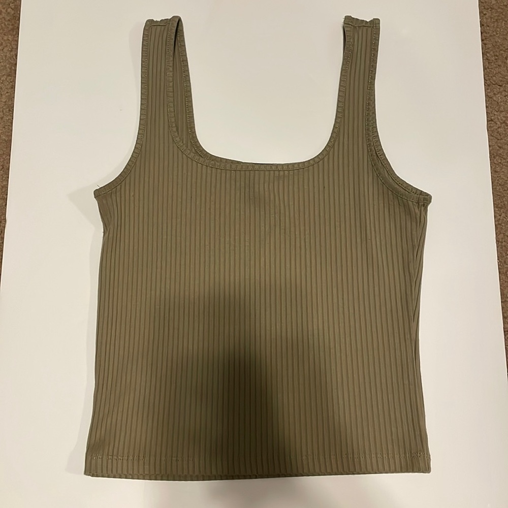 army green forever 21 tank top